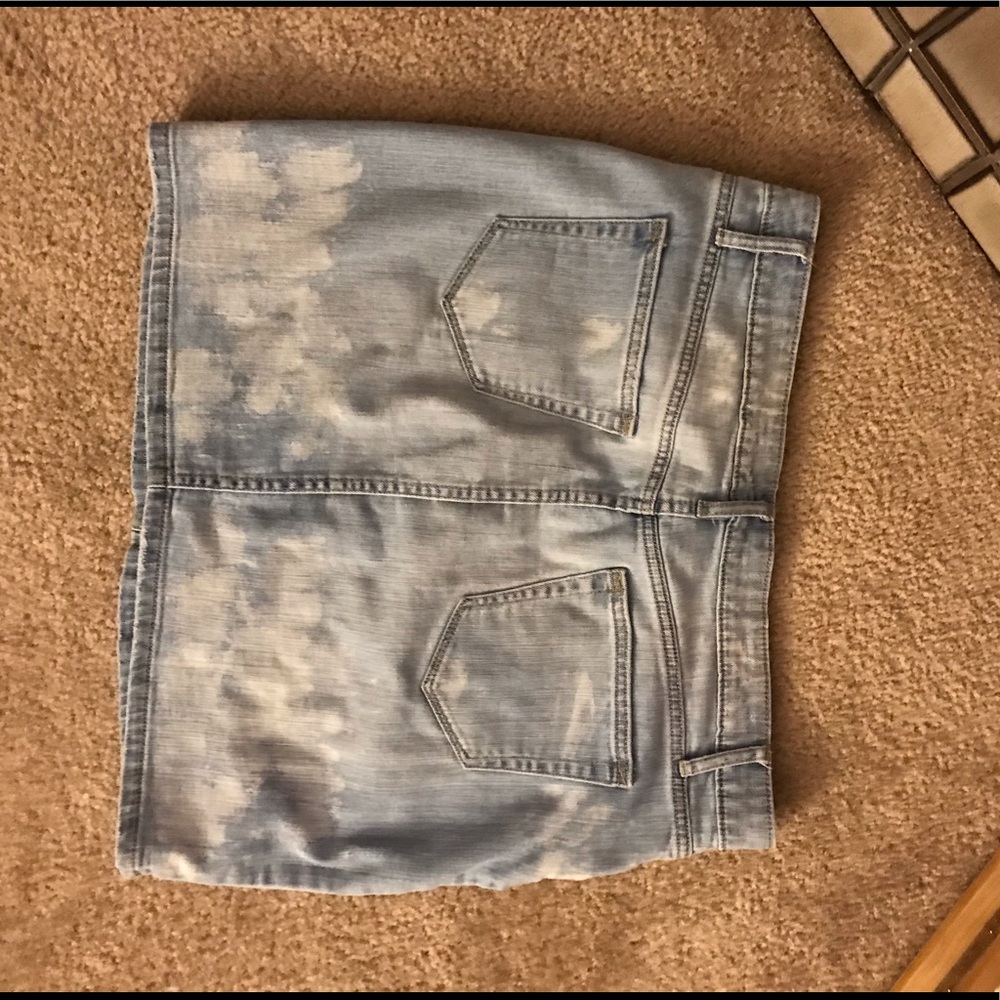 Denim mini skirt